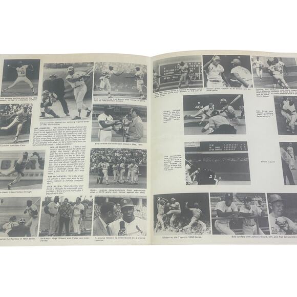 Vintage 1972 St Louis Baseball Cardinals Bob Gibson 211th Win Program and Photos - Picture 4 of 5